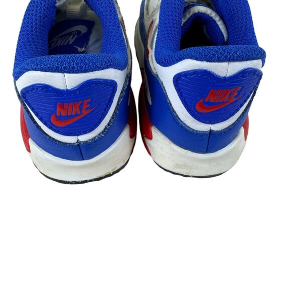Nike White Blue Red Air Max Tennis Shoes Toddler Size 6 - Picture 3 of 5